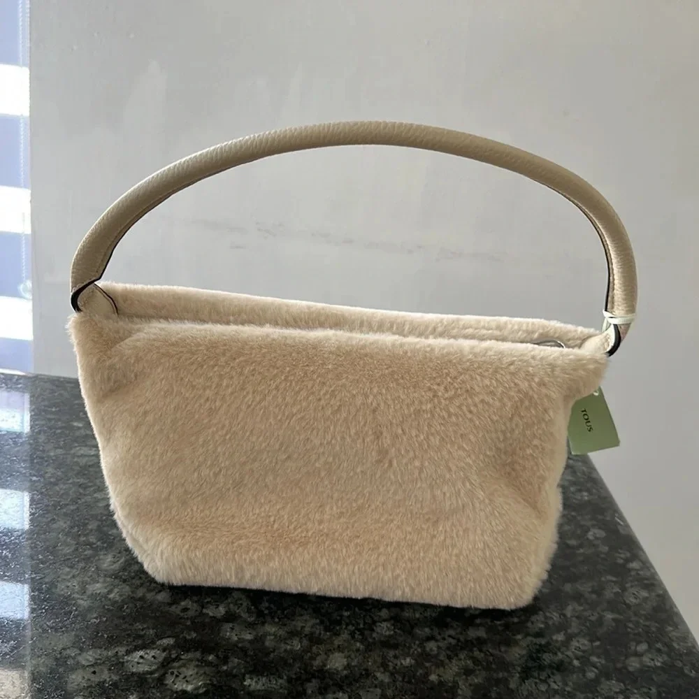 TOUS FUR and leather bag authentic 100%​